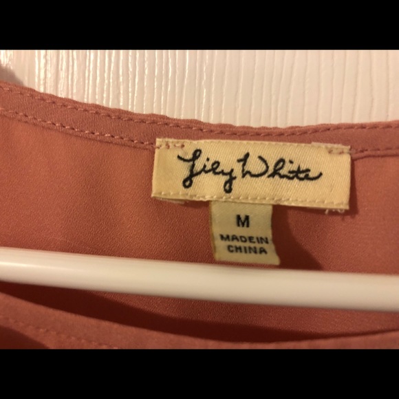 Terra-cotta/Orange Tank Top with Accent - Picture 3 of 3